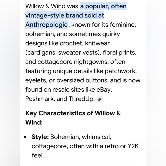 Anthropologie Willow & Wind Cream Knit Two-Piece Set - Picture 5 of 5